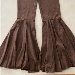 Super flare chocolate lace pants